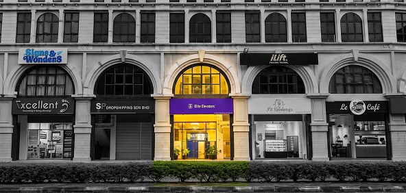 Nibav Lifts Kuching Showroom