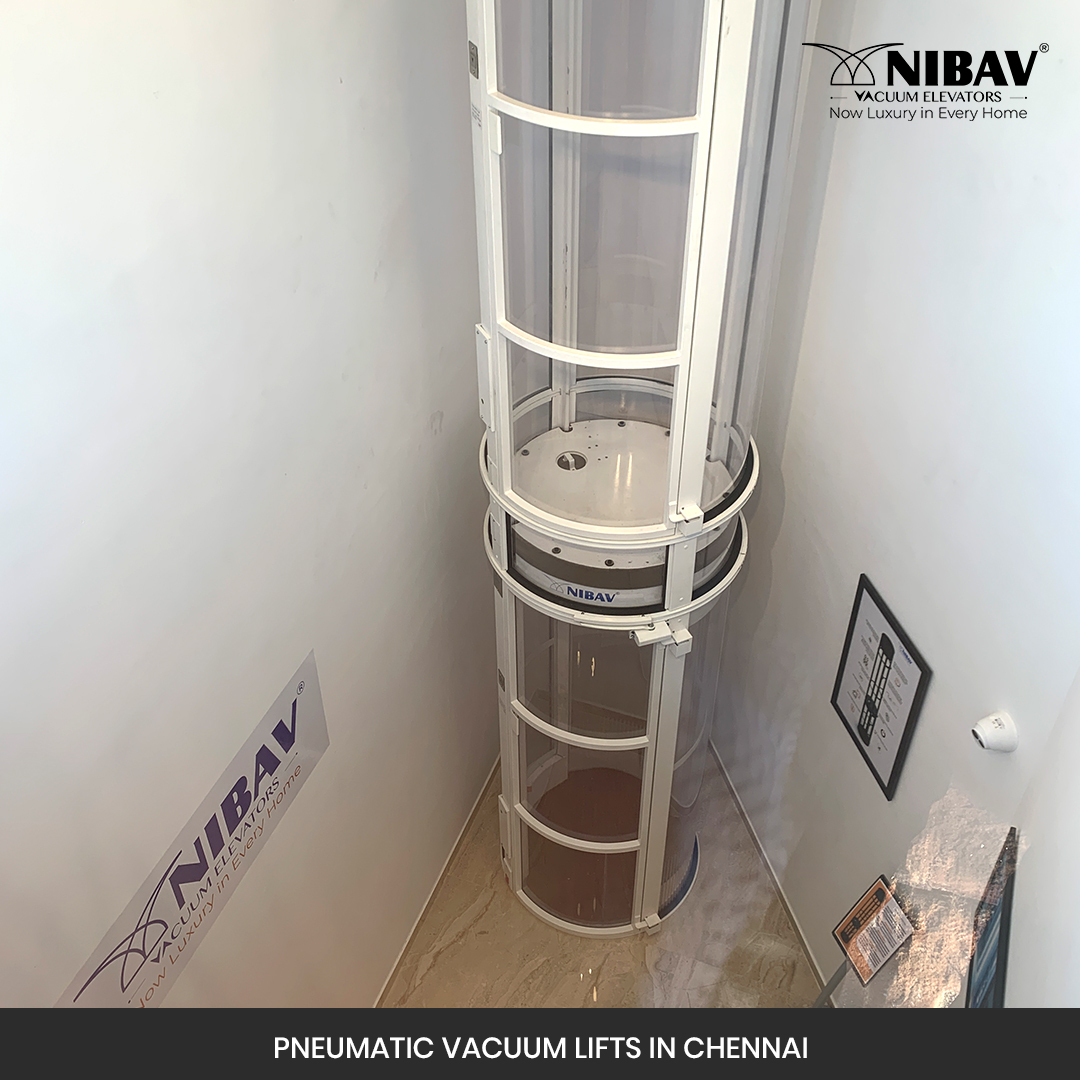 Vacuum Elevator in Modern House | Nibav Lifts